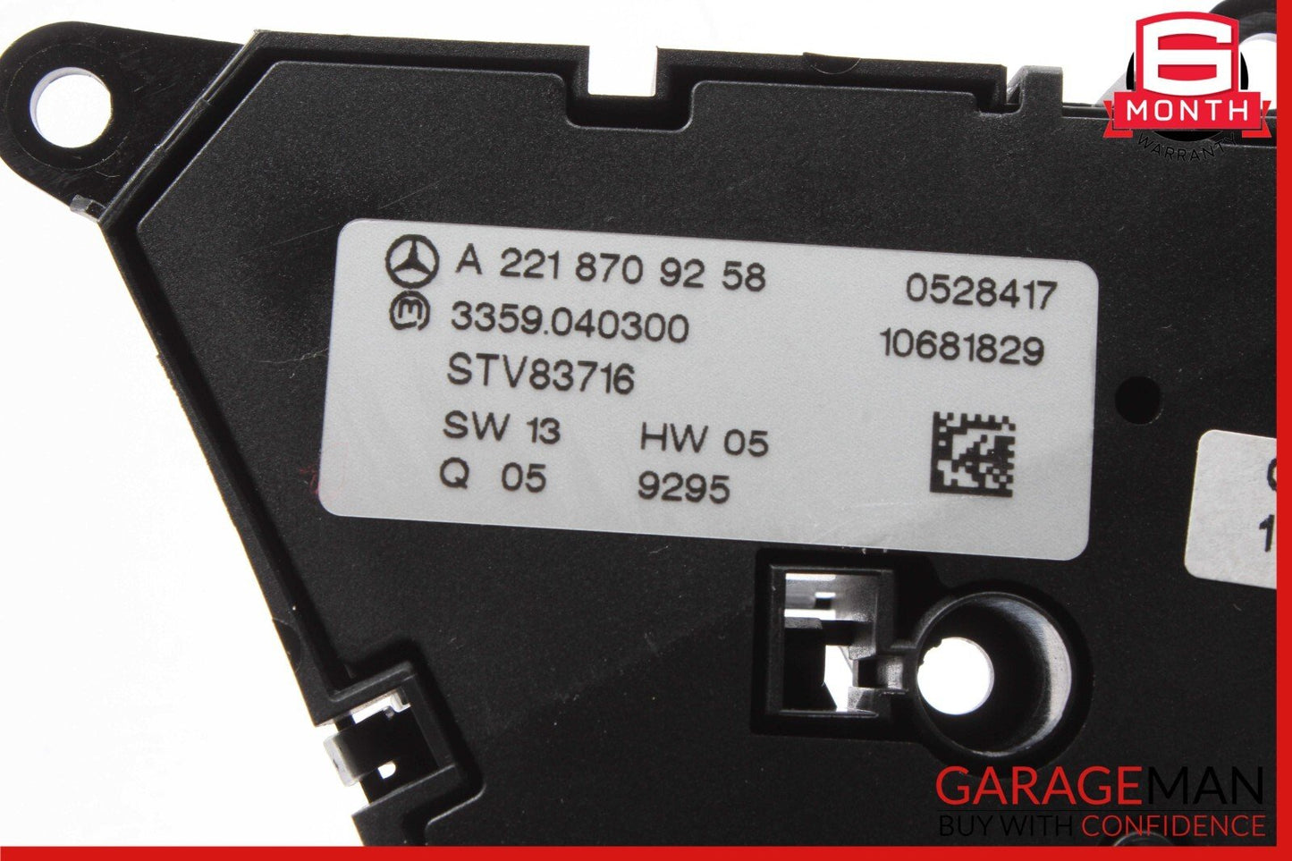 07-14 Mercedes W221 S550 Front Left Side Seat Control Memory Controller Switch
