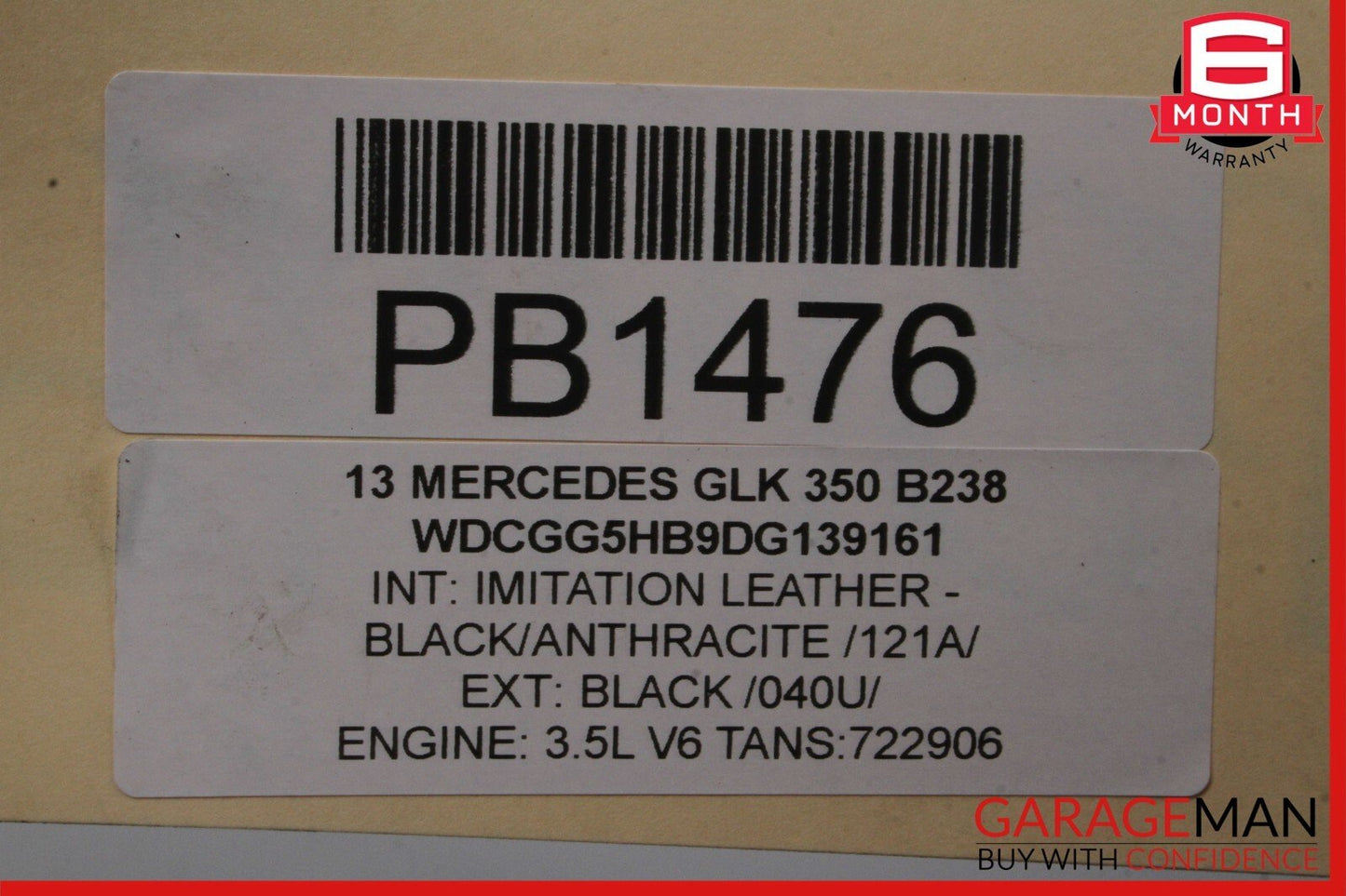12-16 Mercedes GLK350 E350 C350 M276 V6 3.5L Complete Engine Assy RWD 180k