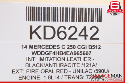 08-14 Mercedes W204 C300 C250 Sedan Front Left Door Panel Tweeter Cover Black