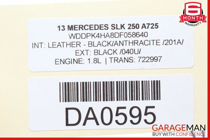 12-20 Mercedes R172 SLK250 SLC43 Right Convertible Top Main Drive Lift Cylinder