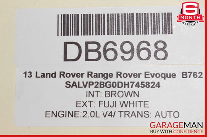 12-15 Range Rover Evoque L538 Rear Trunk Tailgate Spoiler Wing Panel White OEM