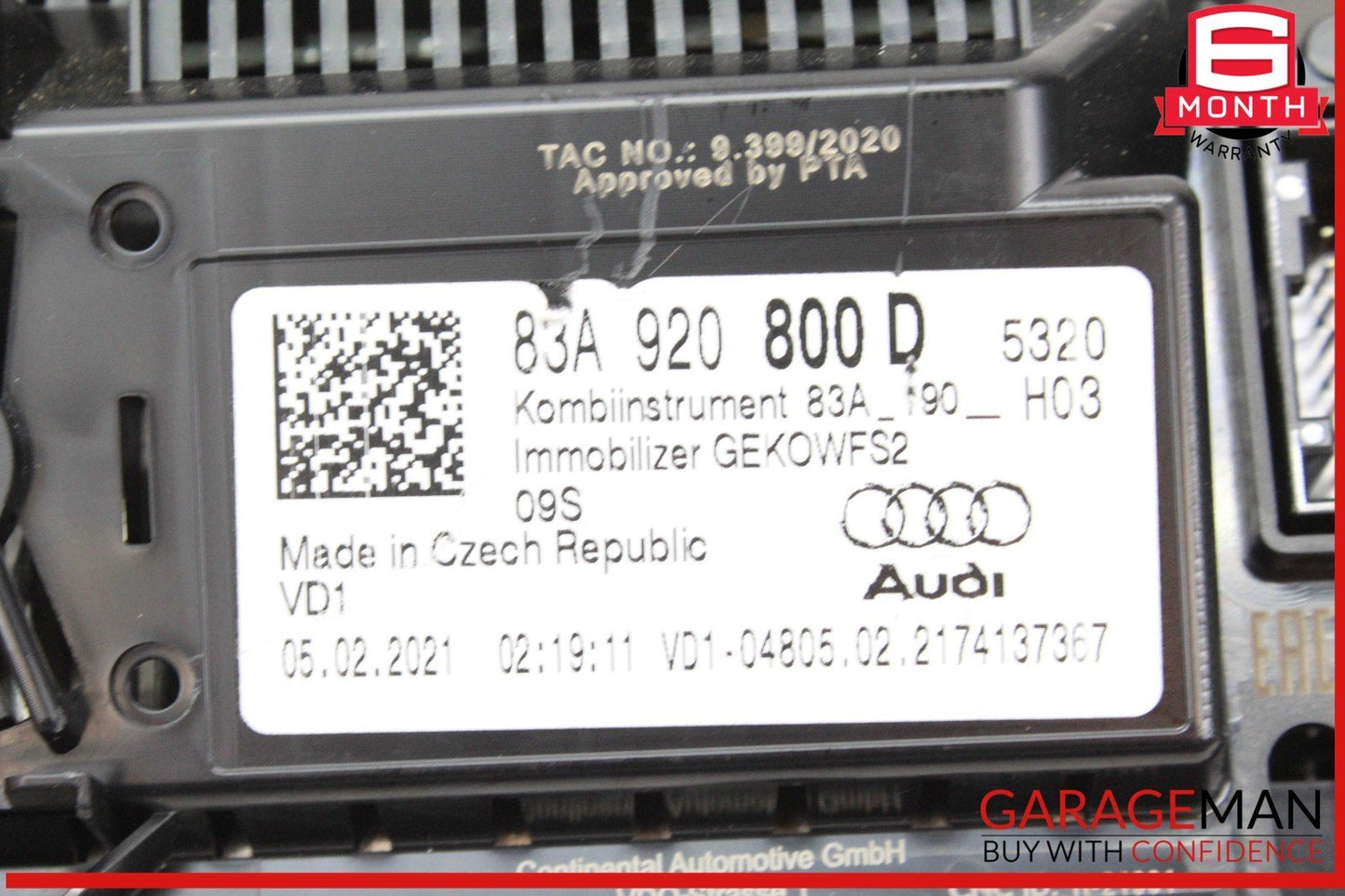 19-24 Audi Q3 Speedometer Instrument Cluster Gauge 83A920800D OEM
