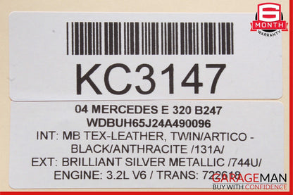 03-09 Mercedes W211 E320 Front Right Passenger Side Window Regulator Motor OEM