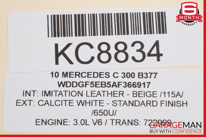 08-14 Mercedes W204 C250 C300 Rear Right Side Door Lock Latch Actuator OEM