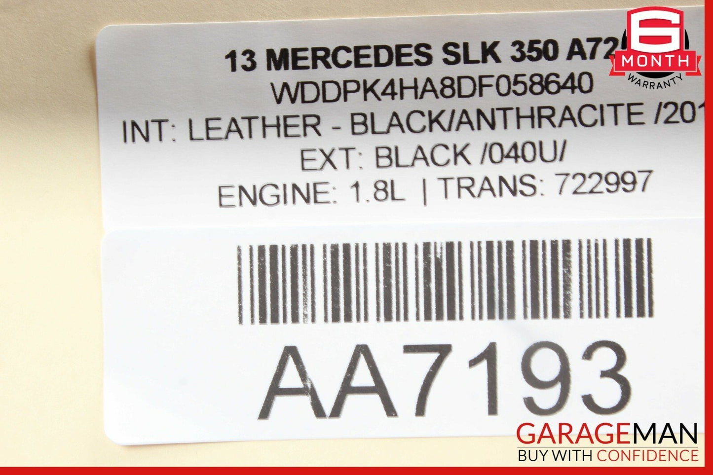 10-16 Mercedes C250 E350 SLK350 Front Active Lane Assist Camera