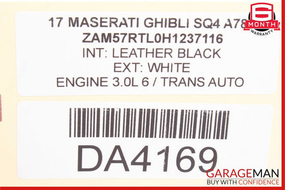 14-17 Maserati Ghibli S Blind Spot Control Module Blind Spot Monitor 670100397