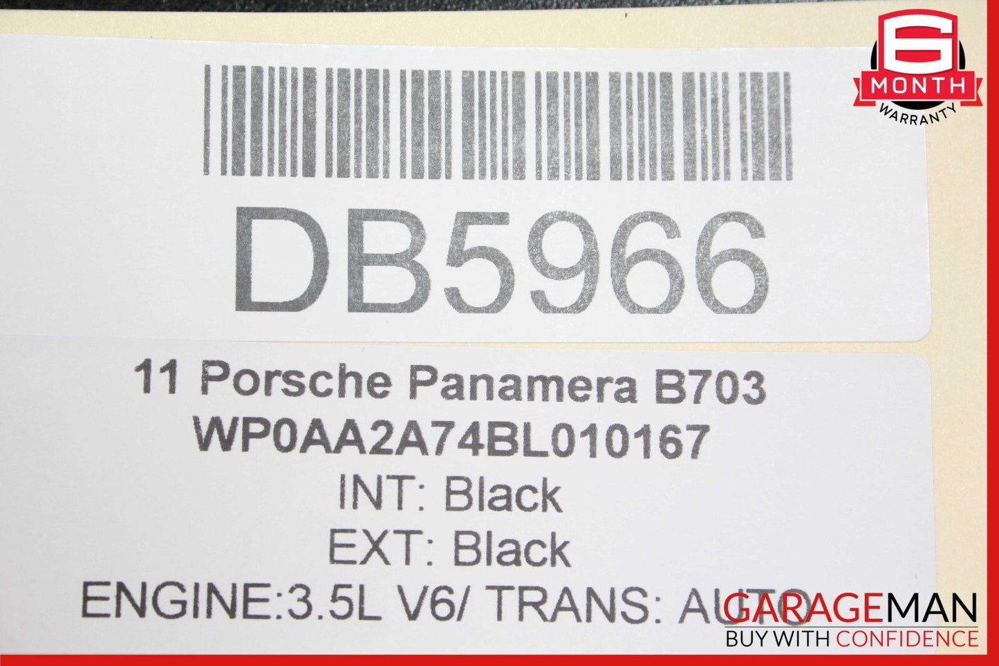 10-16 Porsche Panamera 970 Front Right Side Interior Door Trim Panel Cover Assy