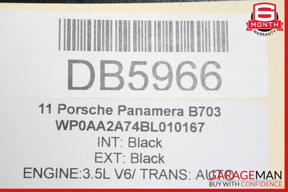 10-16 Porsche Panamera 970 Front Right Side Interior Door Trim Panel Cover Assy