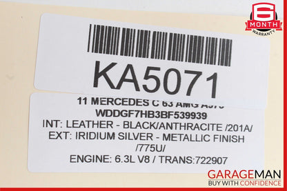 08-14 Mercedes W204 C63 AMG Front Right Side Door Panel Tweeter Speaker Cover