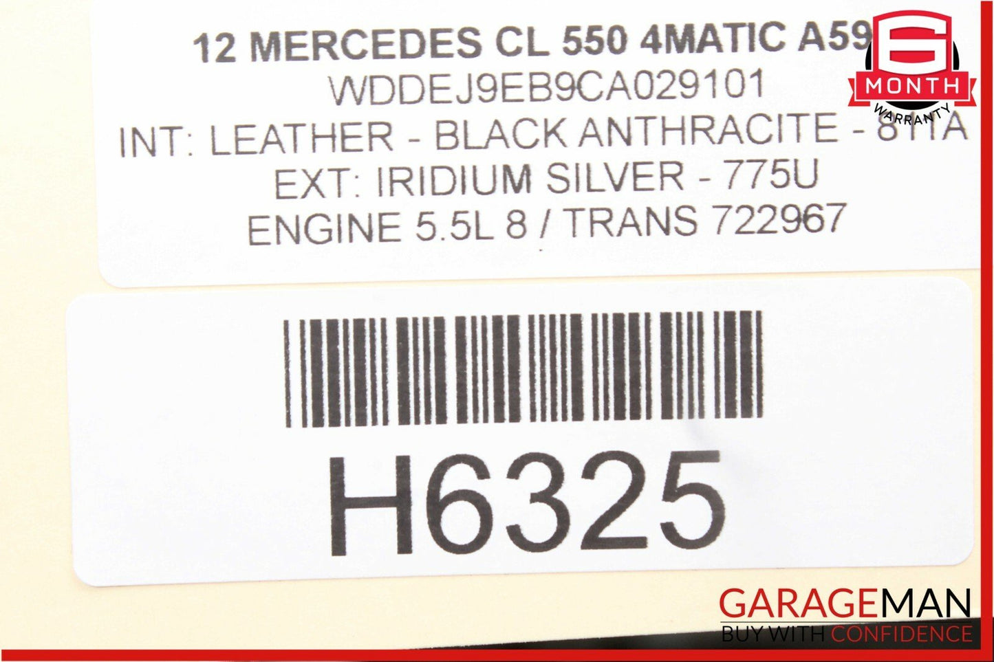 07-14 Mercedes CL550 S550 ESP Parking Assist Suspension Switch Controller Module