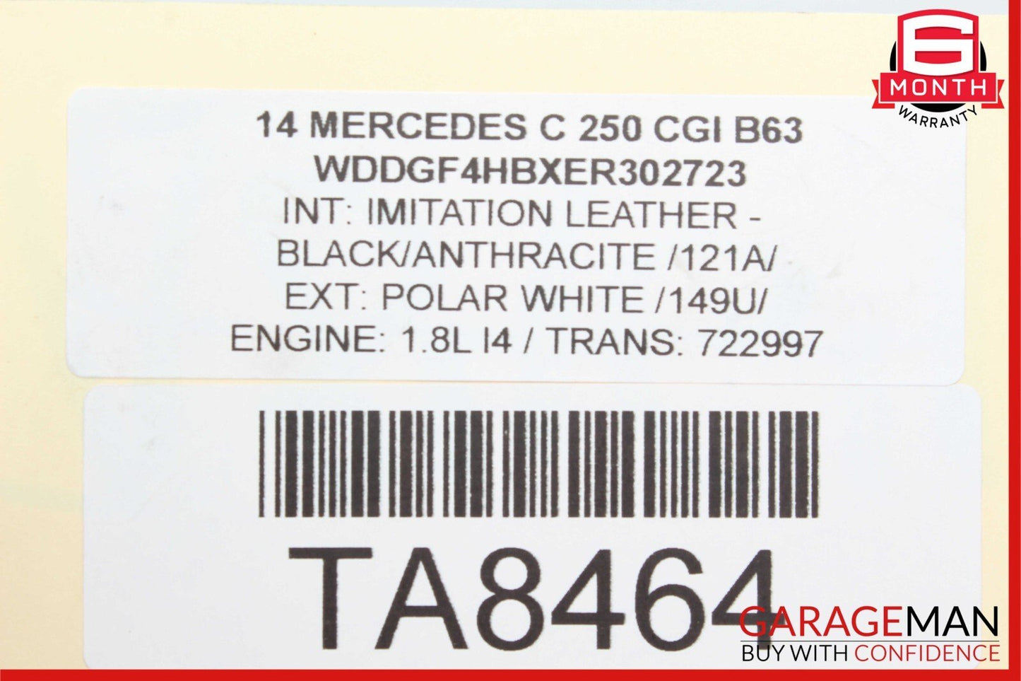 12-15 Mercedes R172 C250 SLK250 1.8l Inter Intercooler Air Cooler Radiator