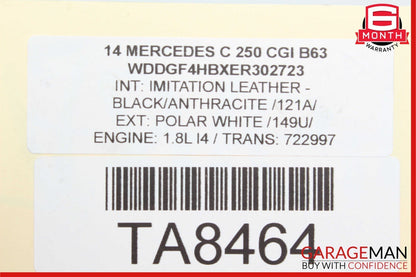 12-15 Mercedes R172 C250 SLK250 1.8l Inter Intercooler Air Cooler Radiator