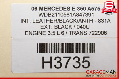 03-11 Mercedes E350 CLS550 ML350 Front Left Side Under Seat Control Module