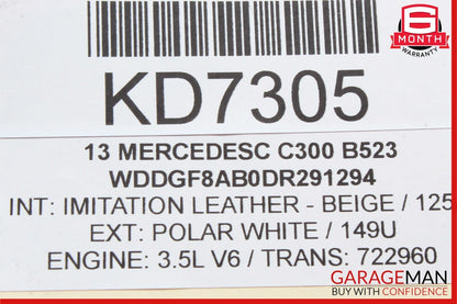 12-14 Mercedes W204 C300 AC A/C Climate Temperature Heater Switch Control Panel