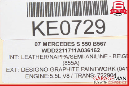 07-14 Mercedes W221 S550 CL550 Rear Left or Right Side Upper Control Arm OEM