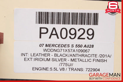 07-092007-2009 Mercedes-Benz S550 W221 Front Sedan Right Passenger InteriorFront Door PanelTrim 2217208470