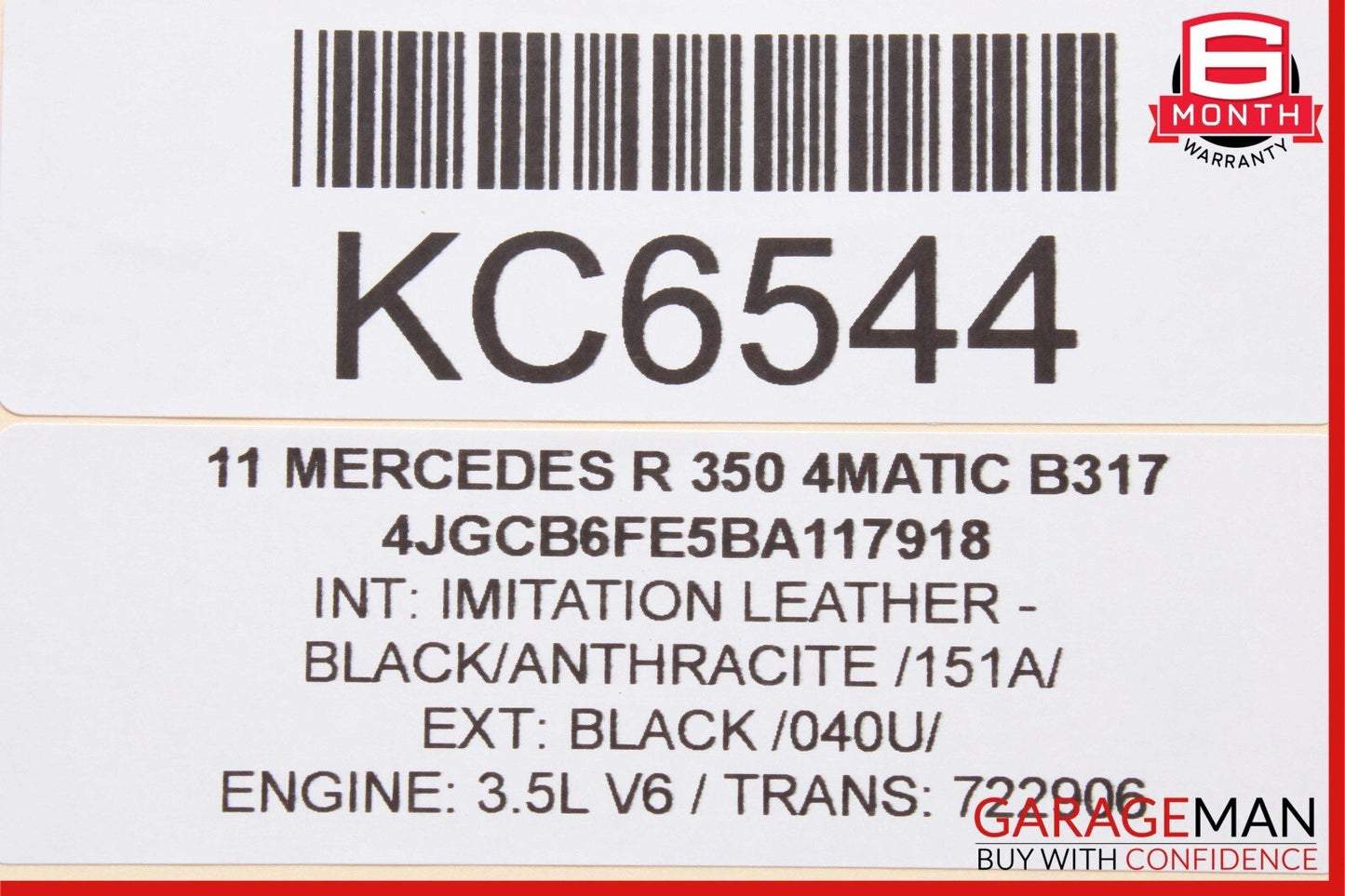 06-13 Mercedes W251 R350 ML550 Front Right Side Window Regulator Motor Unit OEM