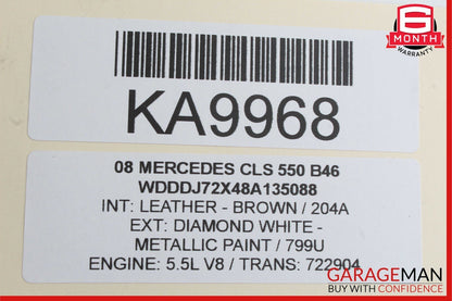 06-11 Mercedes W219 CLS550 Front Right Keyless Go Door Lock Latch Actuator