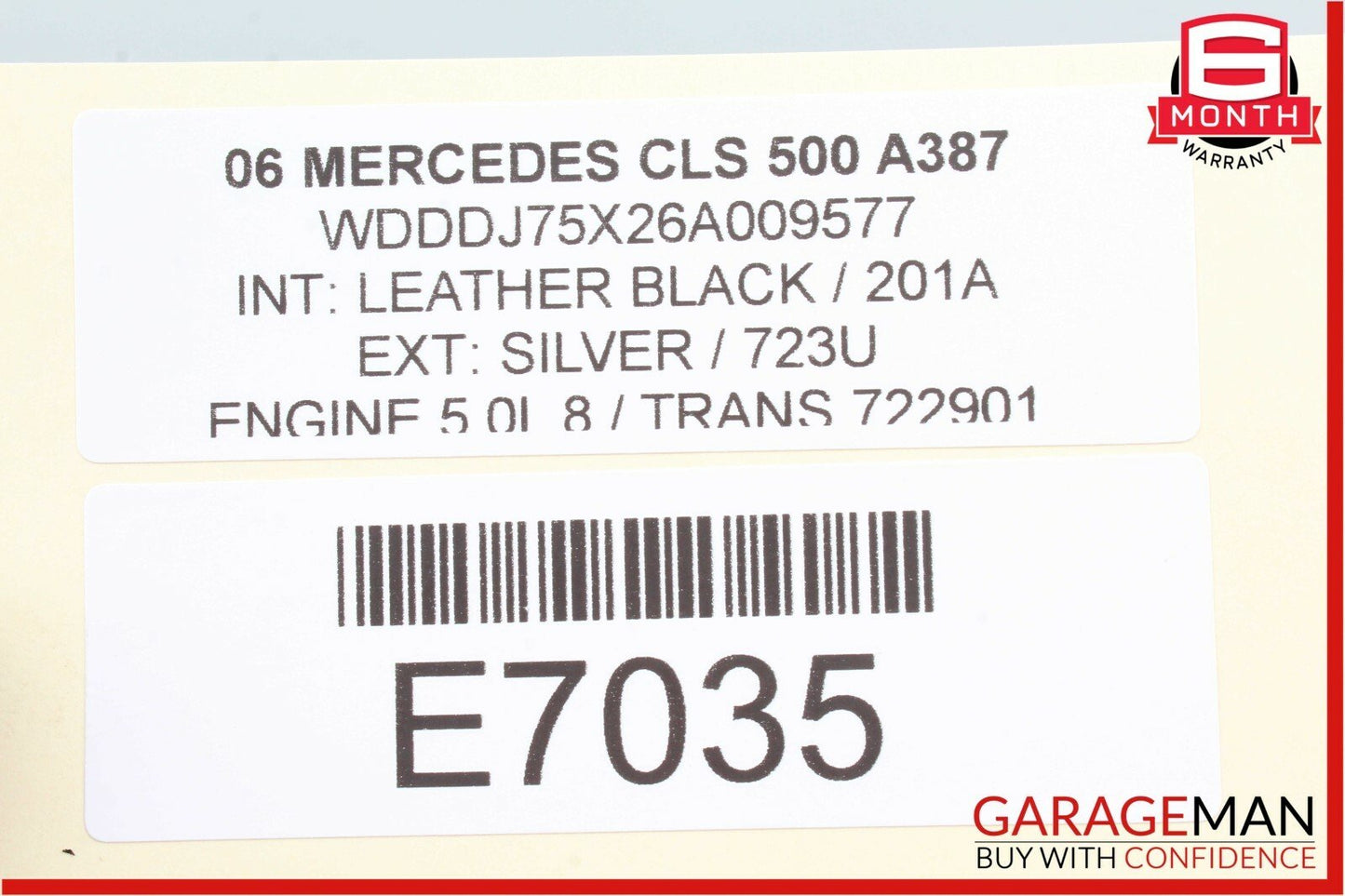 06-11 Mercedes CLS550 CLS500 CLS63 AMG Front Right Door Window Regulator Motor