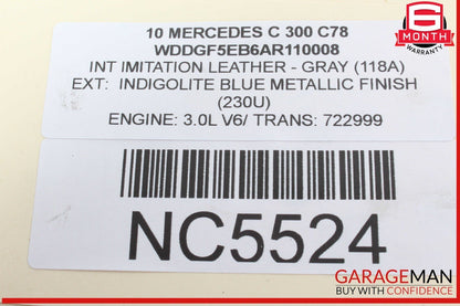 08-14 Mercedes W204 C300 Front Right Bumper Reinforcement Impact Bracket Bar OEM
