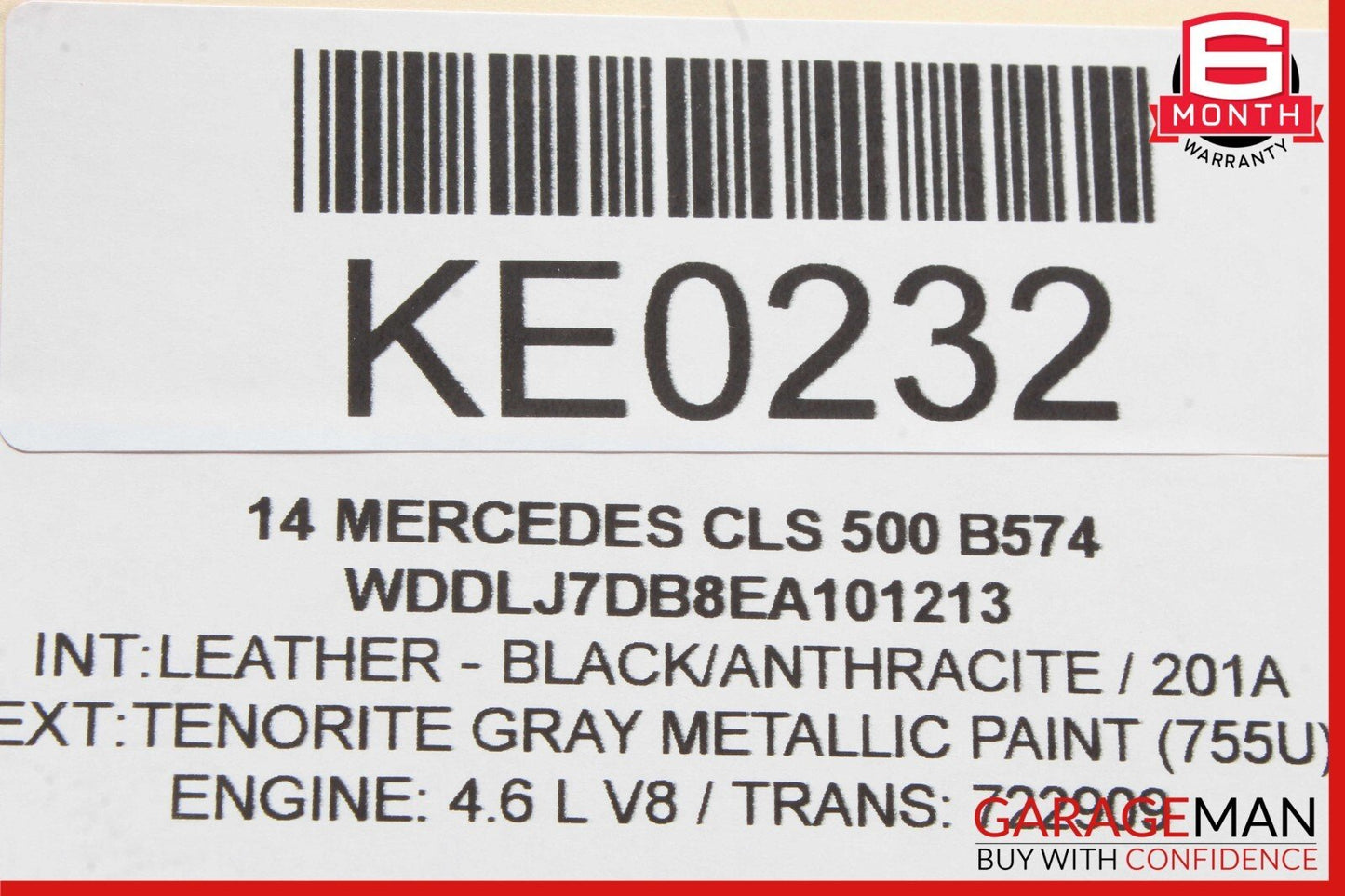 12-18 Mercedes W218 CLS500 CLS63 Seat Vacuum Pump Reservoir Tank 0008003119 OEM