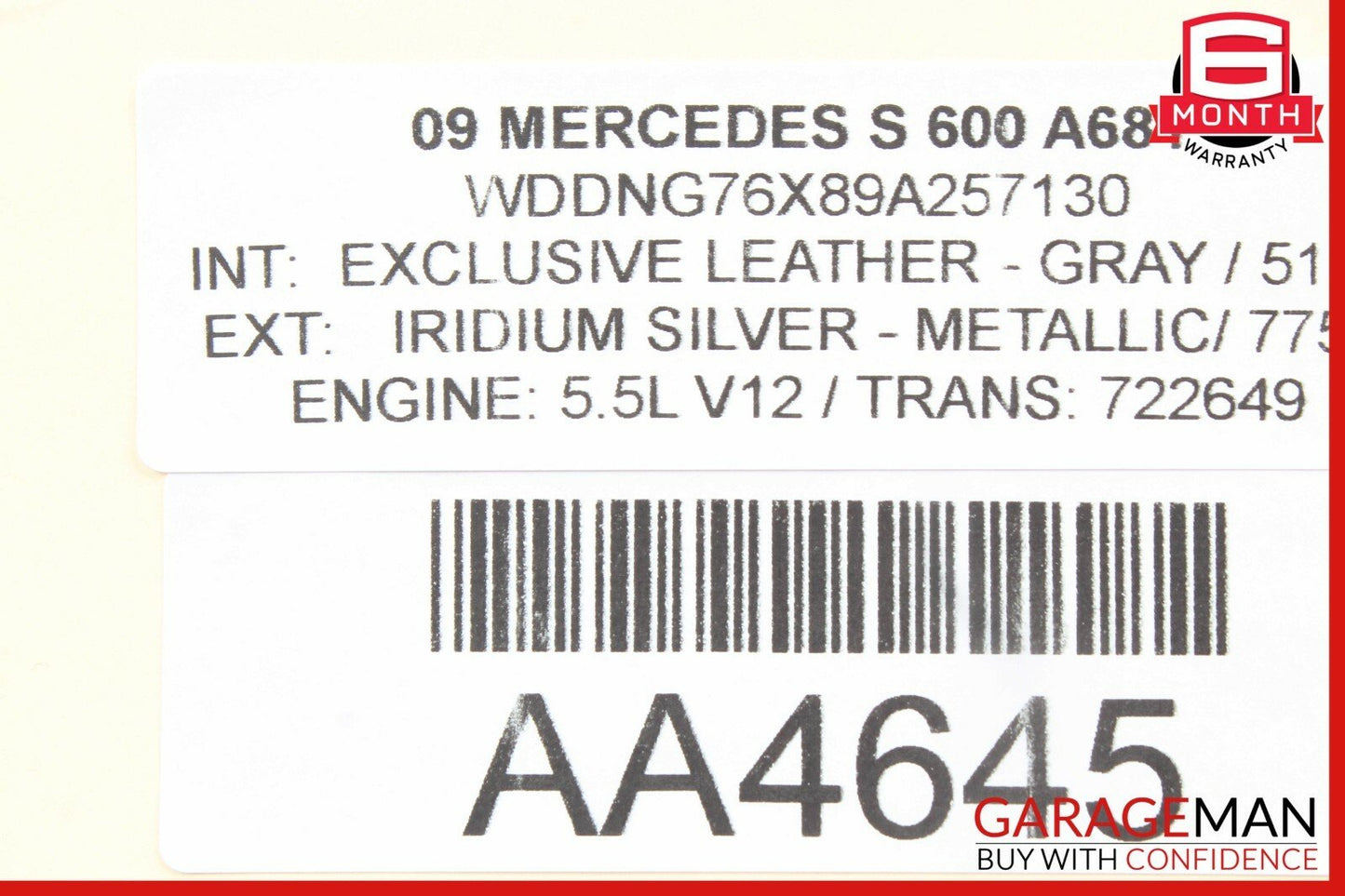 07-09 Mercedes W221 S550 S65 AMG Head Unit Navigation Command CD Audio Q2 OEM
