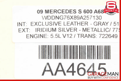 07-09 Mercedes W221 S550 S65 AMG Head Unit Navigation Command CD Audio Q2 OEM
