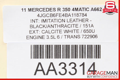 06-13 Mercedes W251 R350 ML350 GL450 Panoramic Sunroof Sun Roof Motor Unit