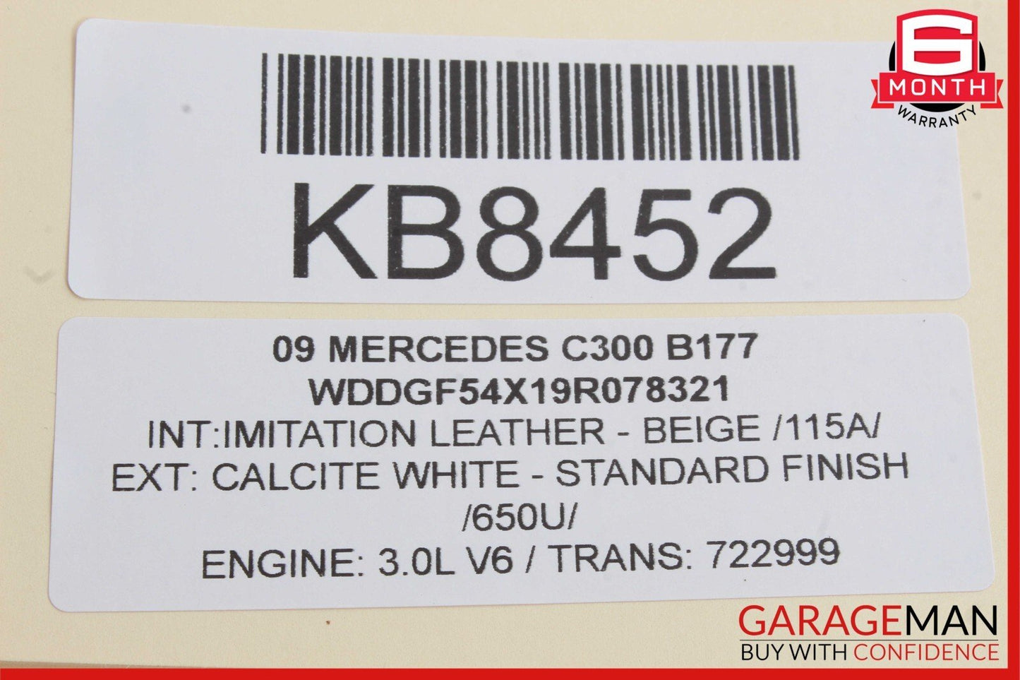 08-17 Mercedes W204 C300 C350 E550 Rear Trunk Lid Latch Lock Actuator Assembly