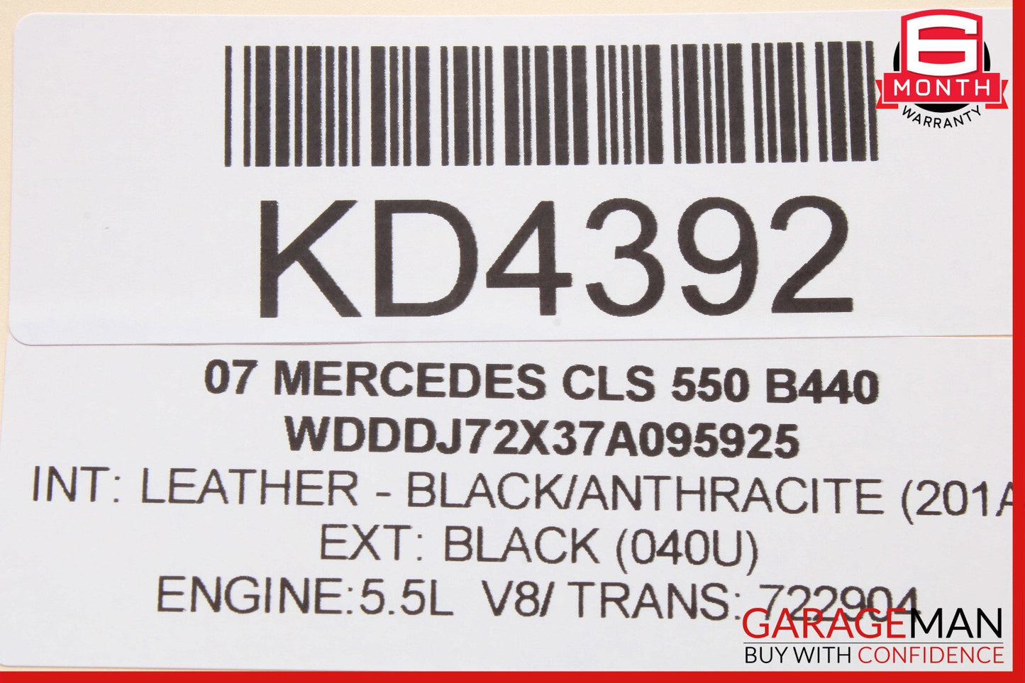 06-11 Mercedes W219 CLS550 CLS500 Trunk Lid Lock Remote Release Control Module