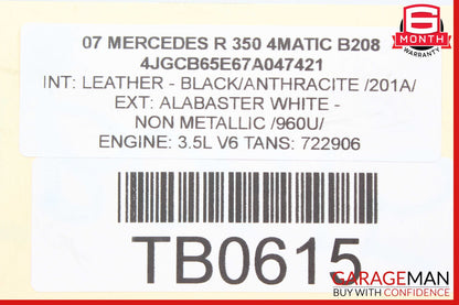 06-10 Mercedes W251 R350 Front Left Headlight Support Bracket w/ Sensor OEM