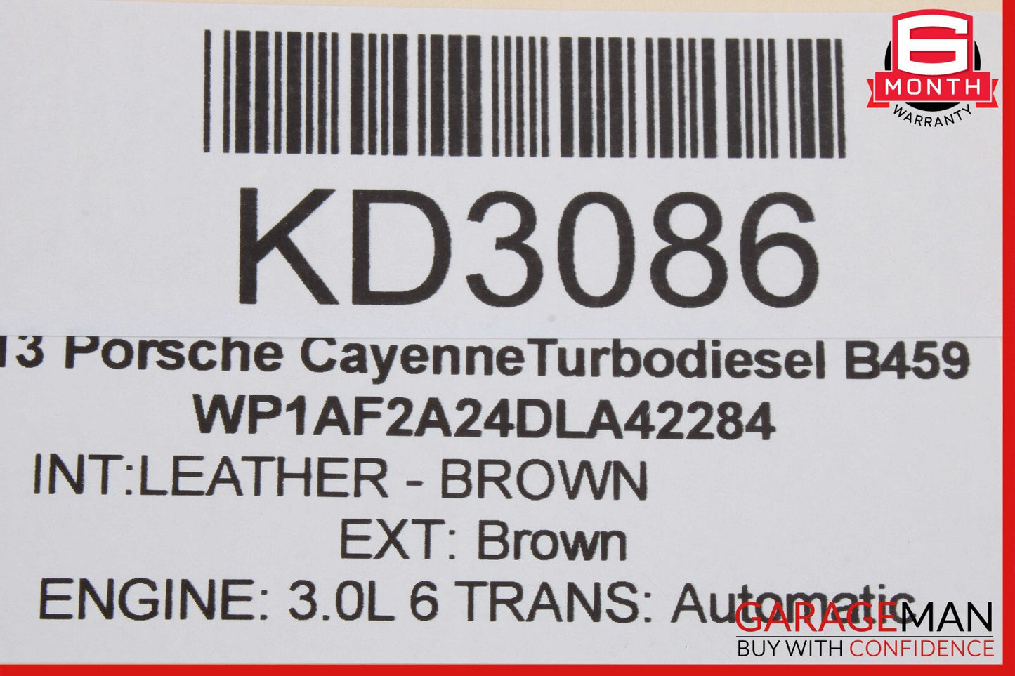 11-14 Porsche Cayenne 958 Front Left Side Shock Absorber Spring OEM