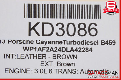 11-14 Porsche Cayenne 958 Front Left Side Shock Absorber Spring OEM