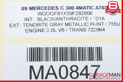 08-11 Mercedes W204 C350 C300 Speedometer Odometer Instrument Cluster Gauge OEM