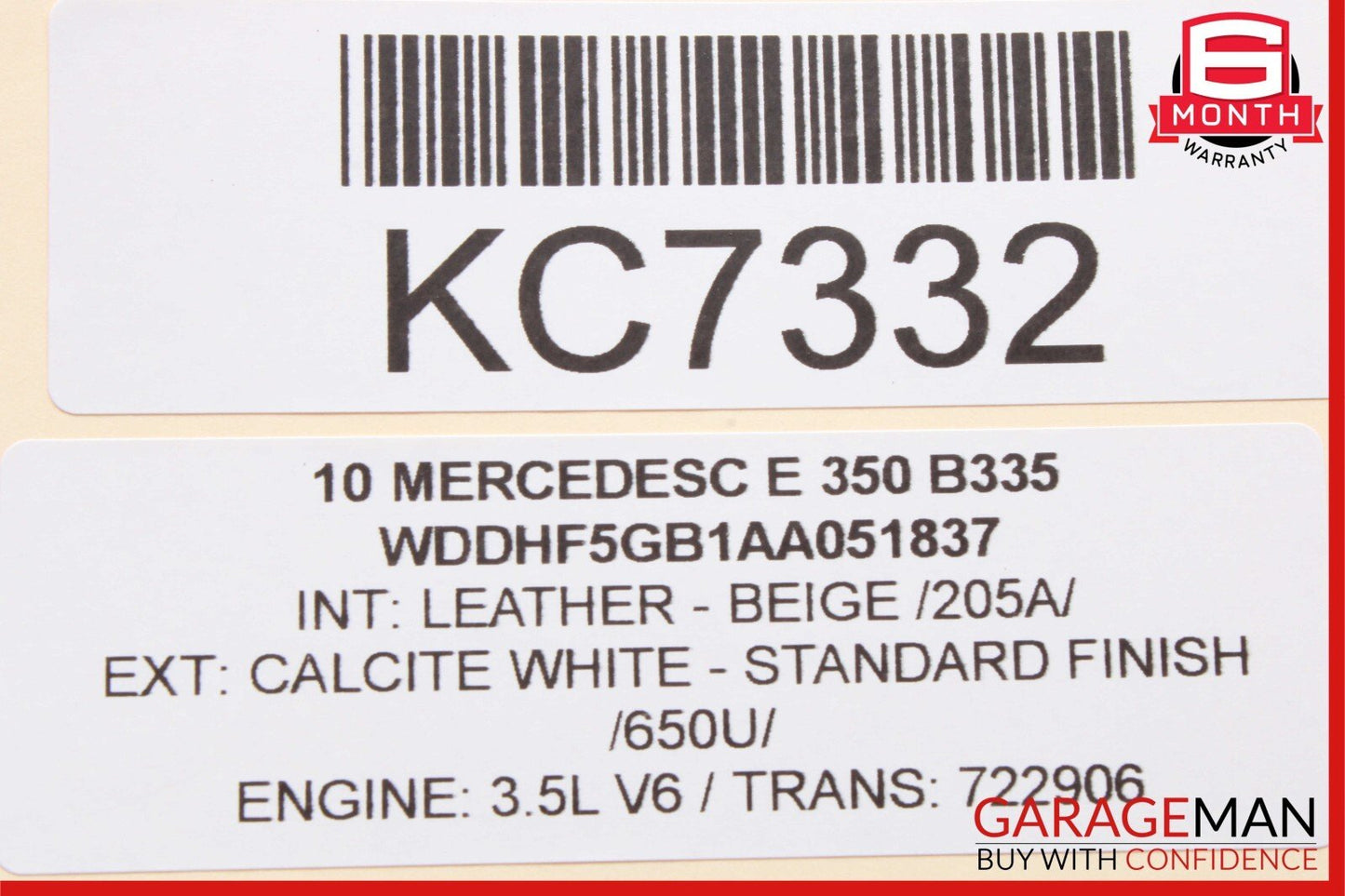 10-16 Mercedes W212 E350 E550 Front Right Side Door Window Regulator Motor Unit