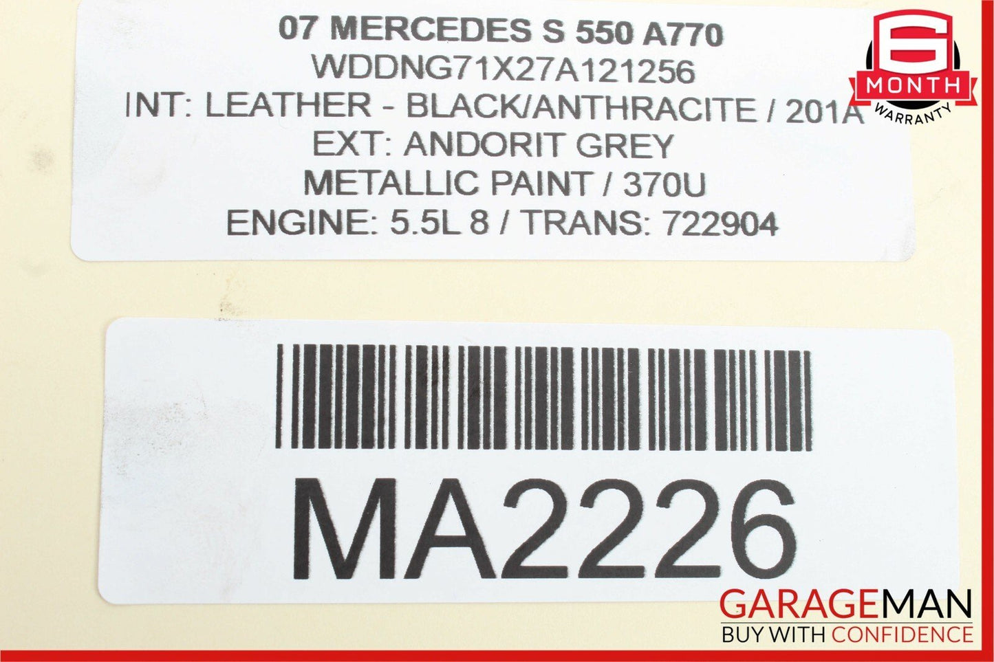 07-13 Mercedes W221 S550 Air Suspension Supply Valve Block Control Module Unit