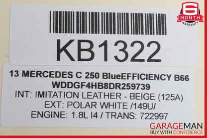 08-14 Mercedes W204 C250 C300 C350 Front Right Door Lock Latch Actuator OEM