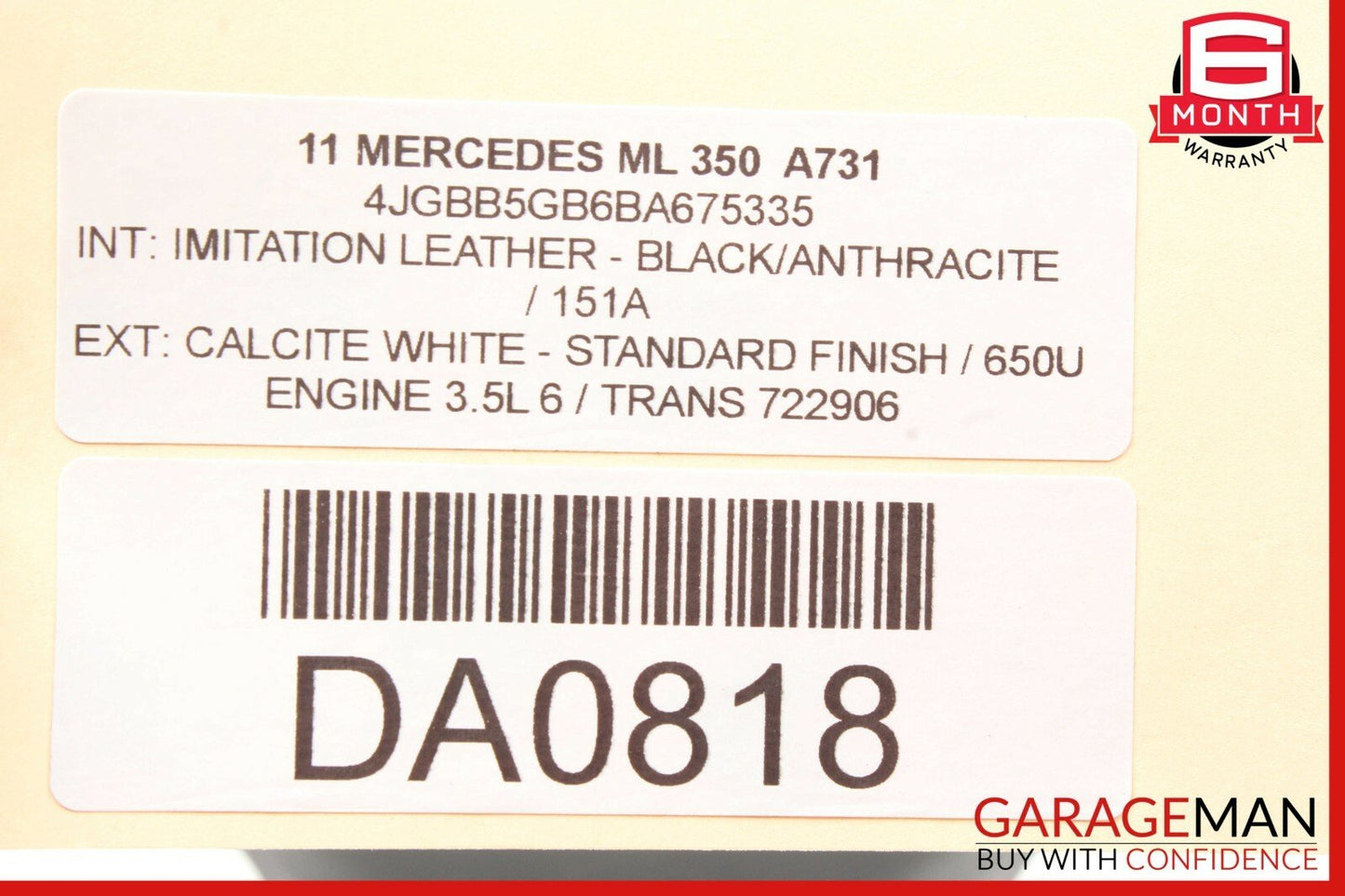 10-11 Mercedes W164 ML350 4 Spoke Steering Wheel w/ Paddle Shifters 1644606903