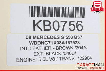07-13 Mercedes W221 S400 S550 Front Right Passenger Side Door Control Module OEM
