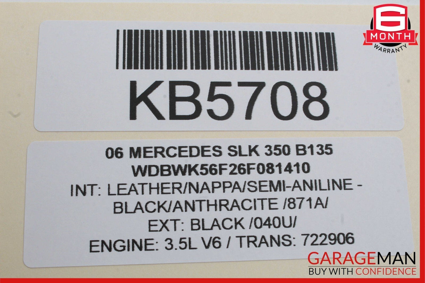 05-11 Mercedes R171 SLK350 SLK280 Front Right Door Window Regulator Motor Unit