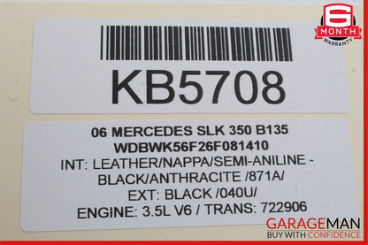 05-11 Mercedes R171 SLK350 SLK280 Front Right Door Window Regulator Motor Unit
