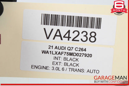 17-24 Audi Q7 Front Left Driver Side Head Rest Headrest Black  4M0881901 OEM