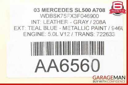 03-11 Mercedes SL500 CLS500 Rear Right or Left Side Suspension Upper Control Arm