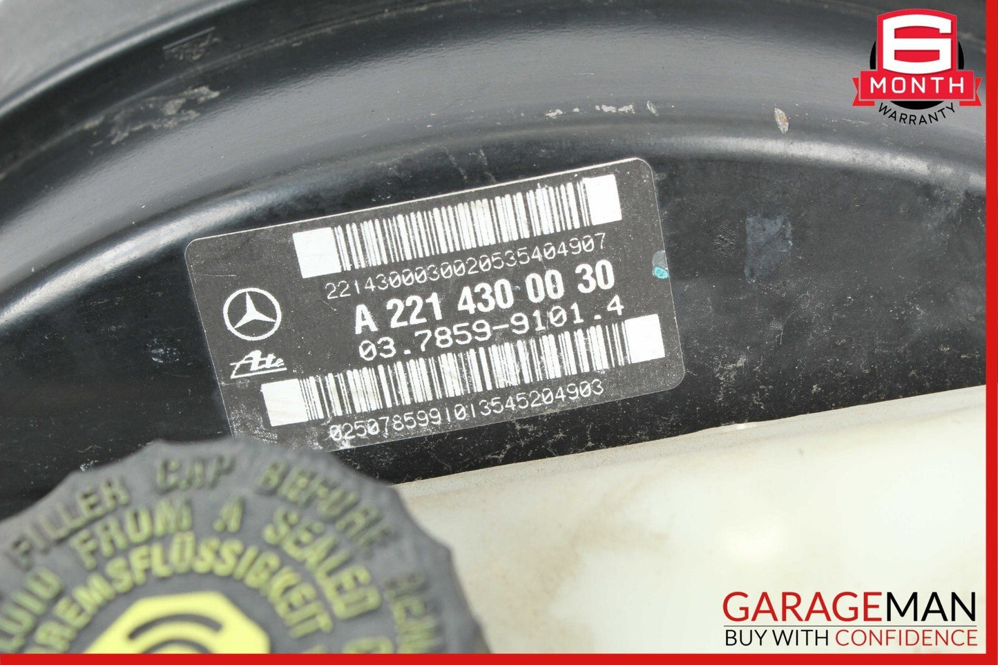 07-09 Mercedes W221 S550 S450 Brake Master Cylinder Power Booster Assy