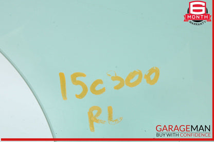 15-21 Mercedes W205 C300 C400 Rear Left Driver Side Door Window Glass OEM