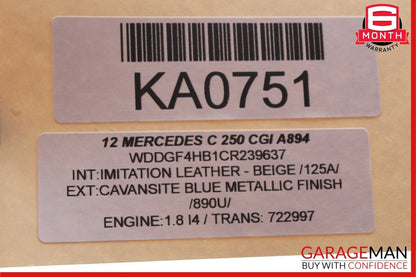 08-14 Mercedes W204 C250 Front Left Side Door Lock Latch Actuator 2048904167