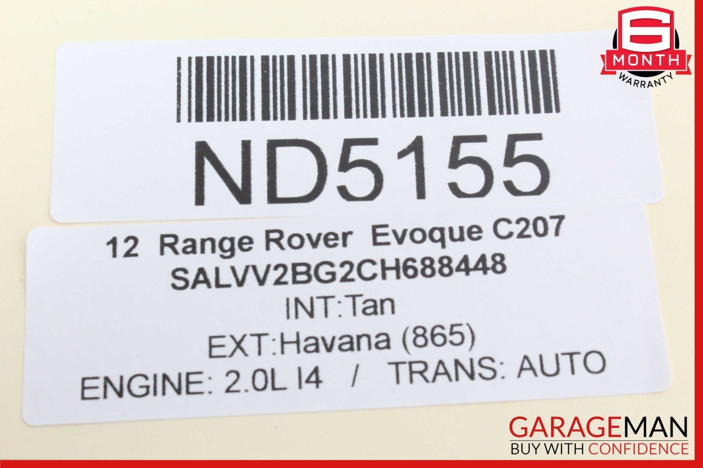 12-15 Range Rover Evoque Cabin Fuse Box Relay Junction Block 6G9T14K131DB OEM