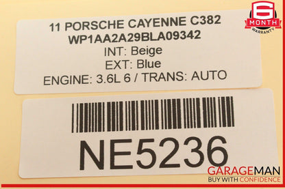 11-17 Porsche Cayenne 958 Rear Seat Heat Lock Switch Control Panel 7P5927325D