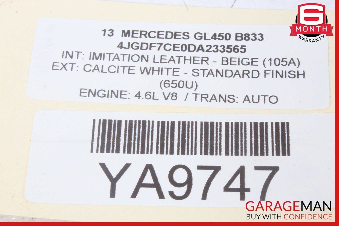 12-19 Mercedes X166 GL450 GLE350 Rear Right Passenger Side Lower Control Arm OEM