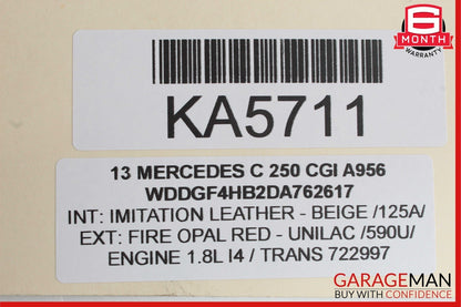08-17 Mercedes W204 C250 Center Console Ashtray Ash Tray Compartment Wood OEM